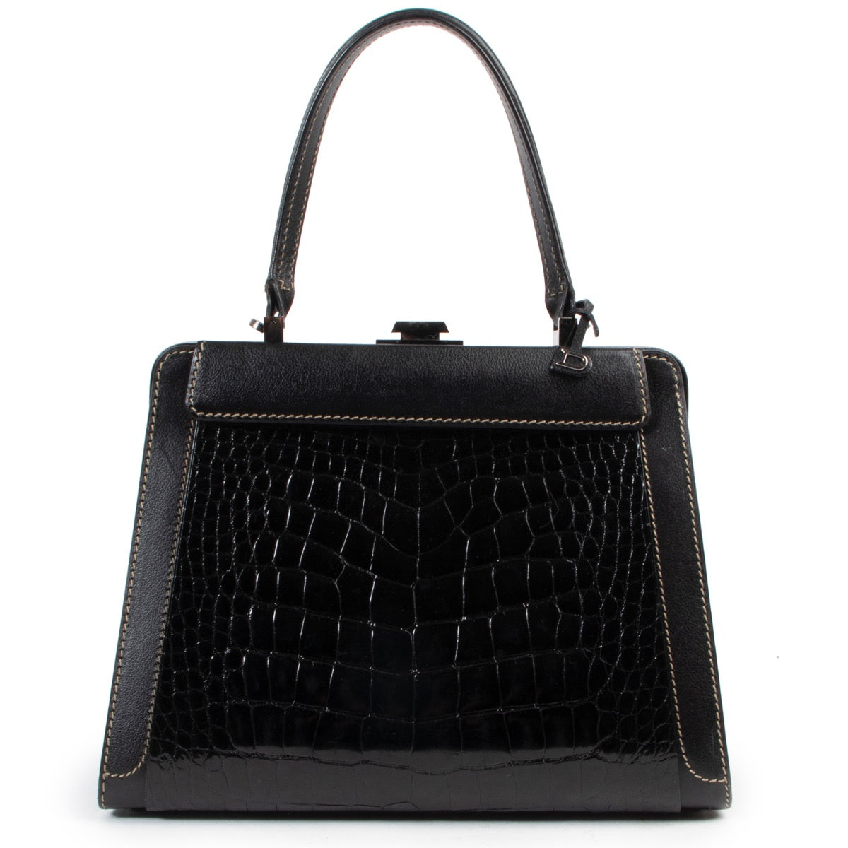 Delvaux Black Illusion Top Handle Bag