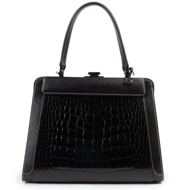 Delvaux Black Illusion Top Handle Bag