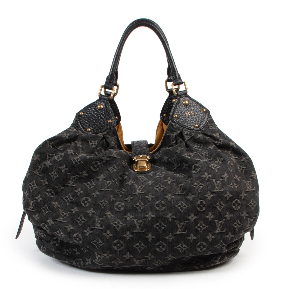 Shop online authentic Louis Vuitton Black Monogram Denim Shoulder Bag at the right price.