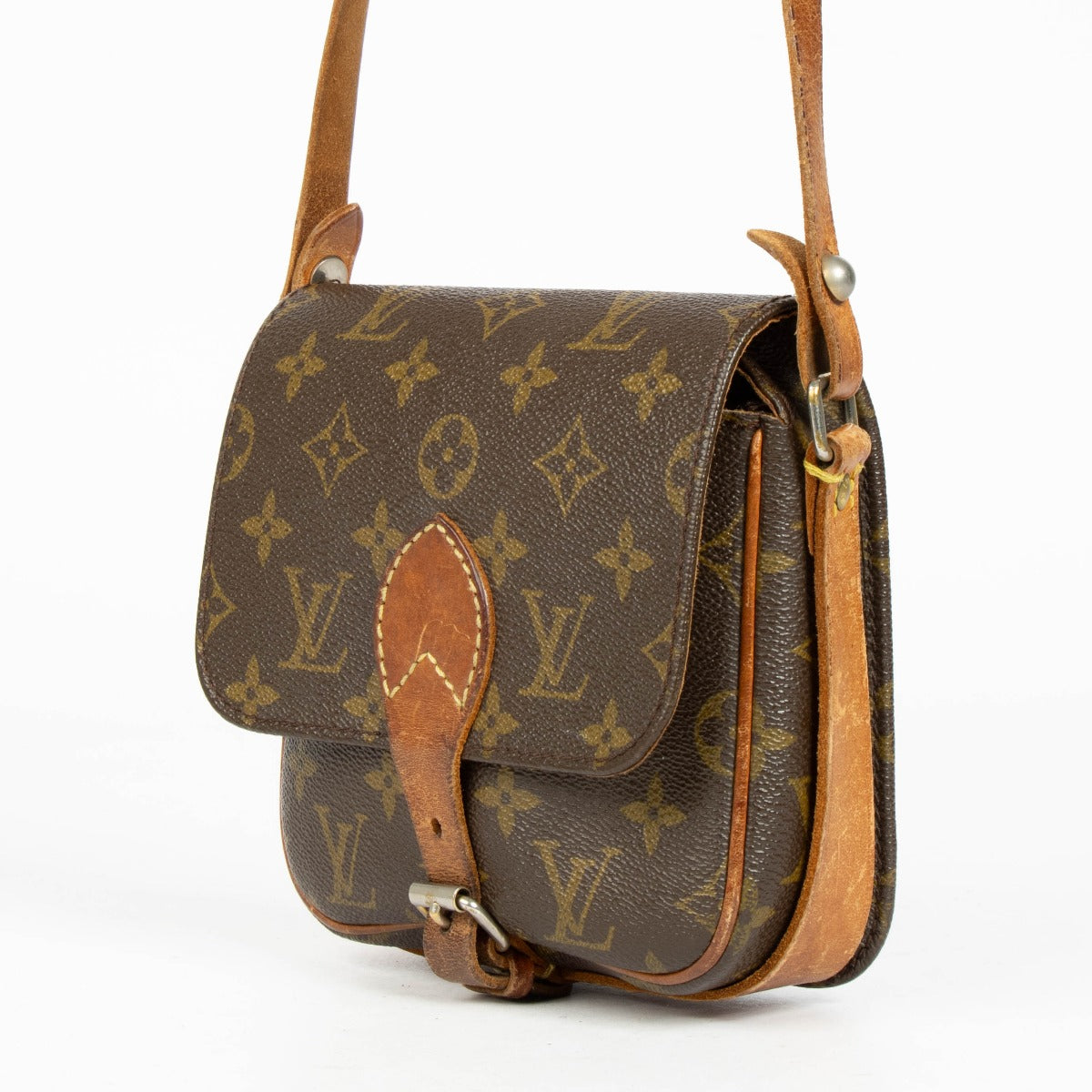 Authentic pre-loved Louis Vuitton Monogram Cartouchière PM Crossbody Bag on Labellov.com