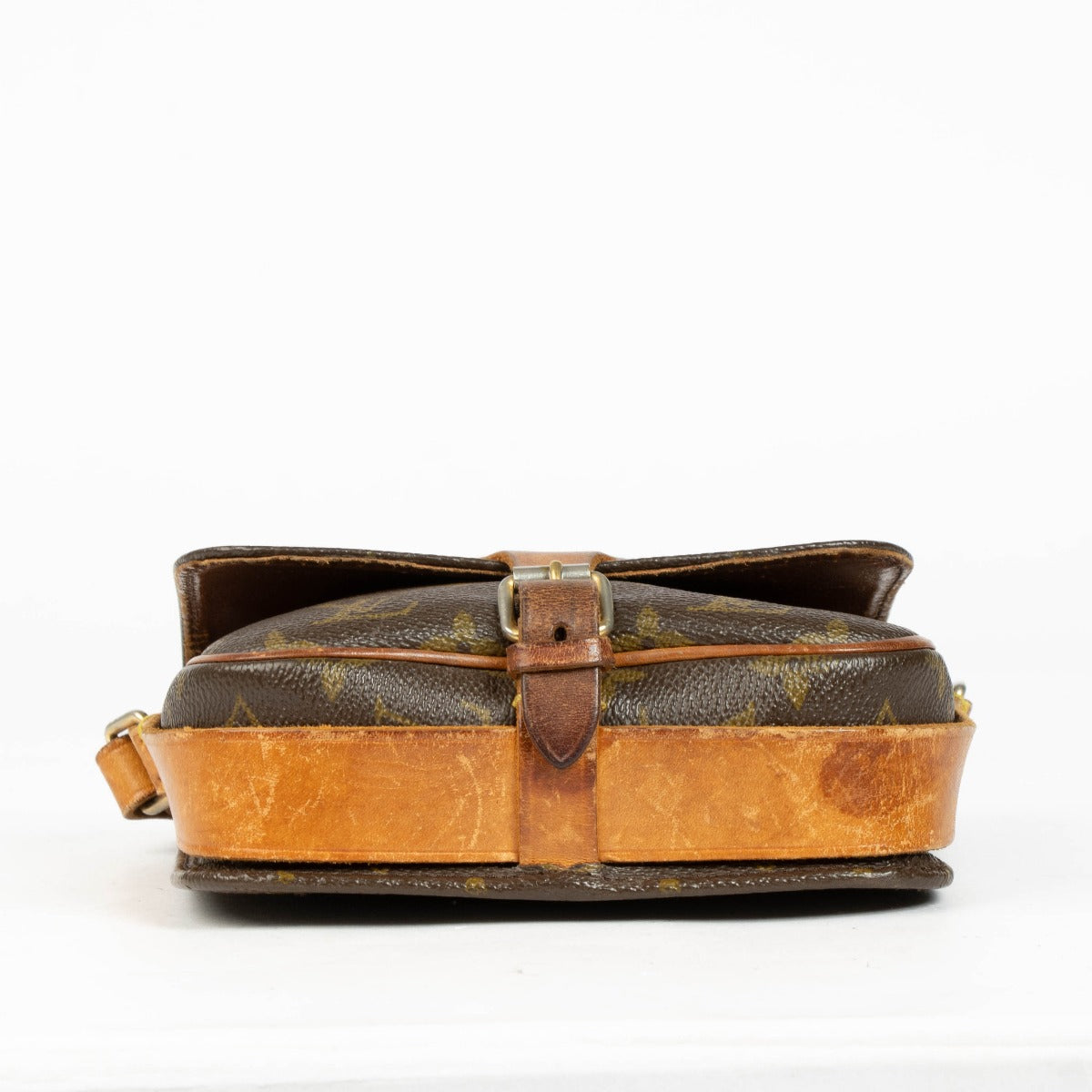 Authentic pre-loved Louis Vuitton Monogram Cartouchière PM Crossbody Bag on Labellov.com