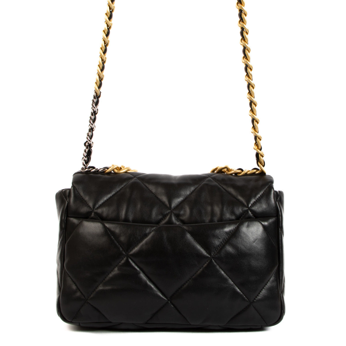 Chanel 19 Large Black Leather Bag