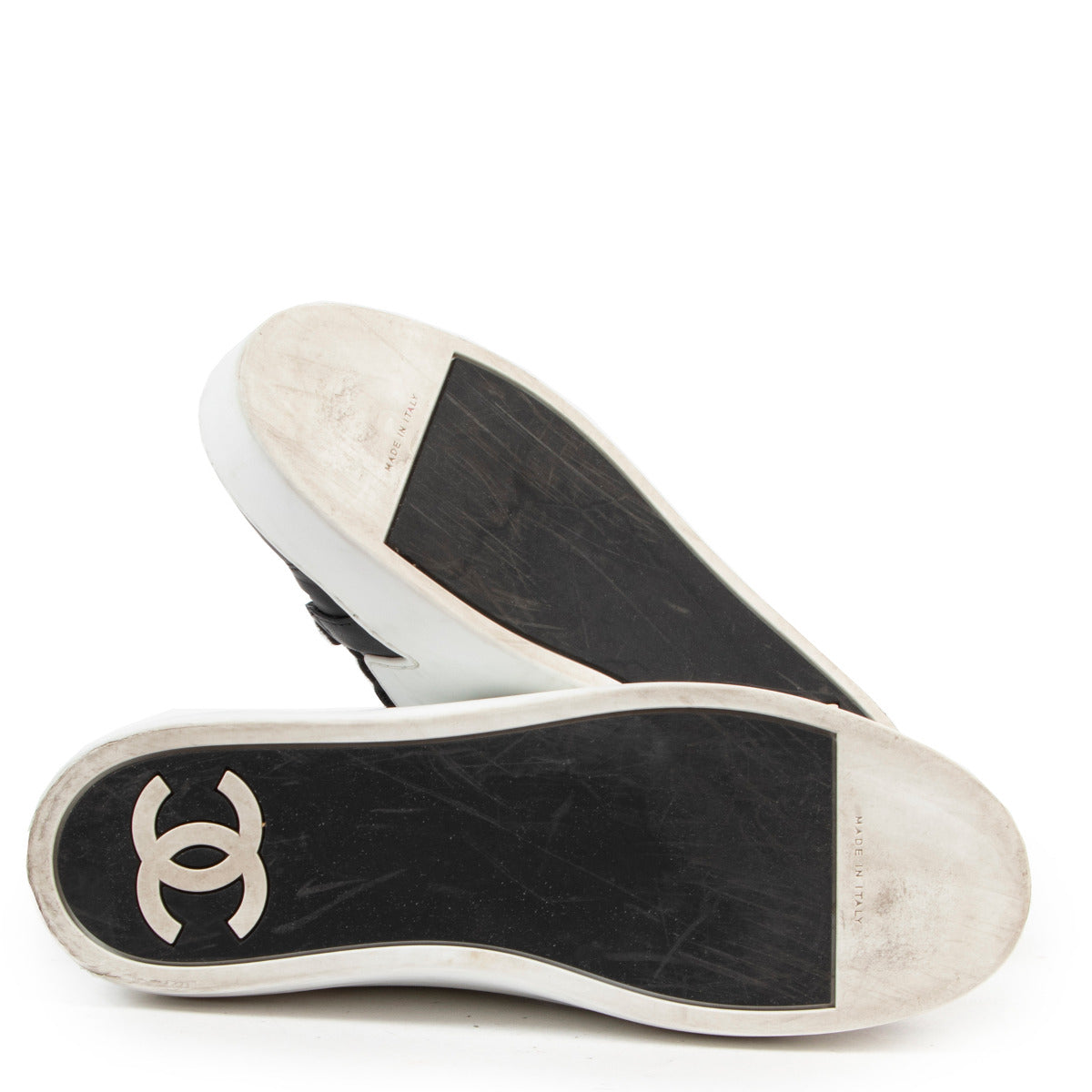 Chanel Black & White Tennis Sneakers - size 39