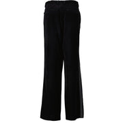 Shop safe online at Labellov in Antwerp this 100% authentic second hand Dries Van Noten Black Velvet Trousers - Size 38