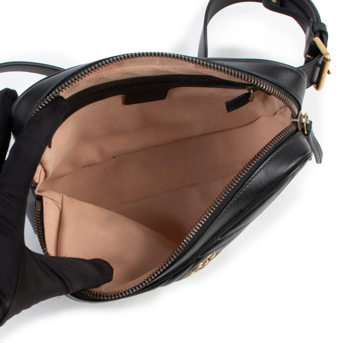 Gucci Zwarte Marmont Riemtas