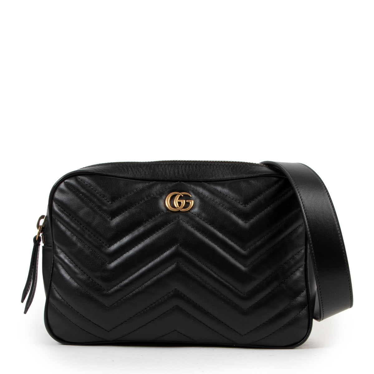 Gucci Zwarte Marmont Riemtas
