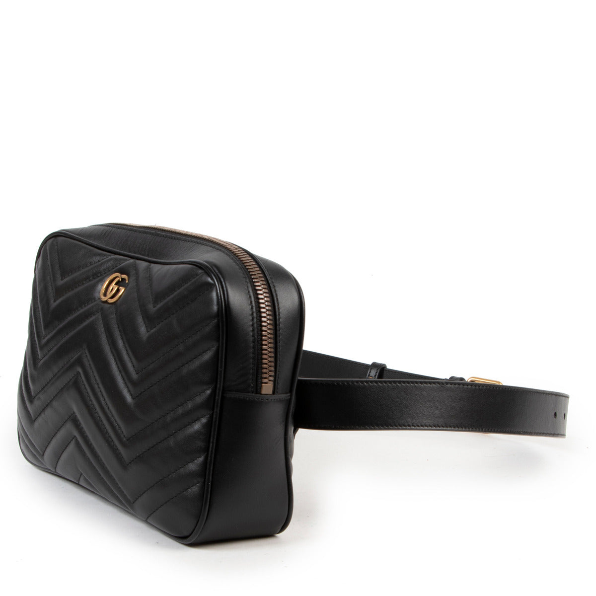 Gucci Zwarte Marmont Riemtas