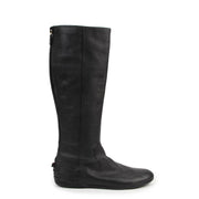 shop safe online Gucci Black Flat Leather Boots - size 40