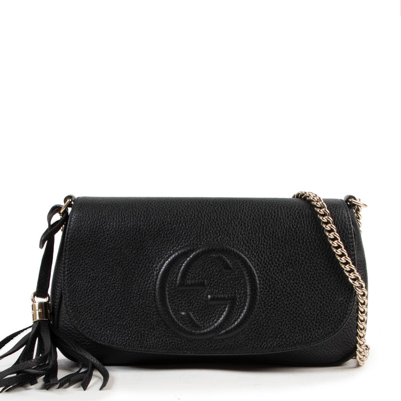 tweedehands Gucci zwarte Soho schoudertas