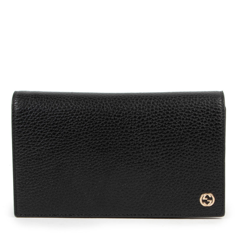 Gucci Zwarte Wallet-on-Chain Tas