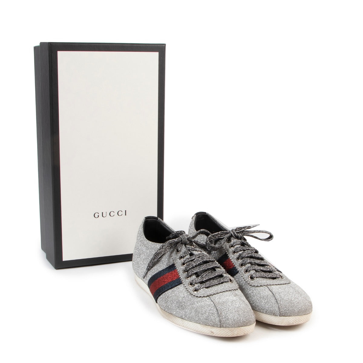 koop veilig online tegen de beste prijs Gucci glitter sneakers