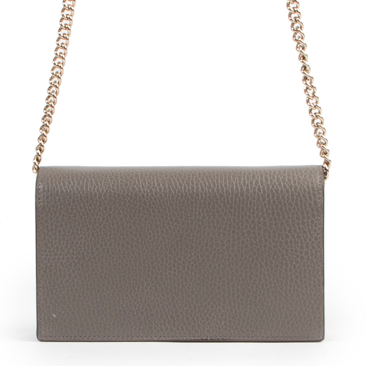 koop veilig online Gucci Grey Wallet On A Chain Crossbody Bag
