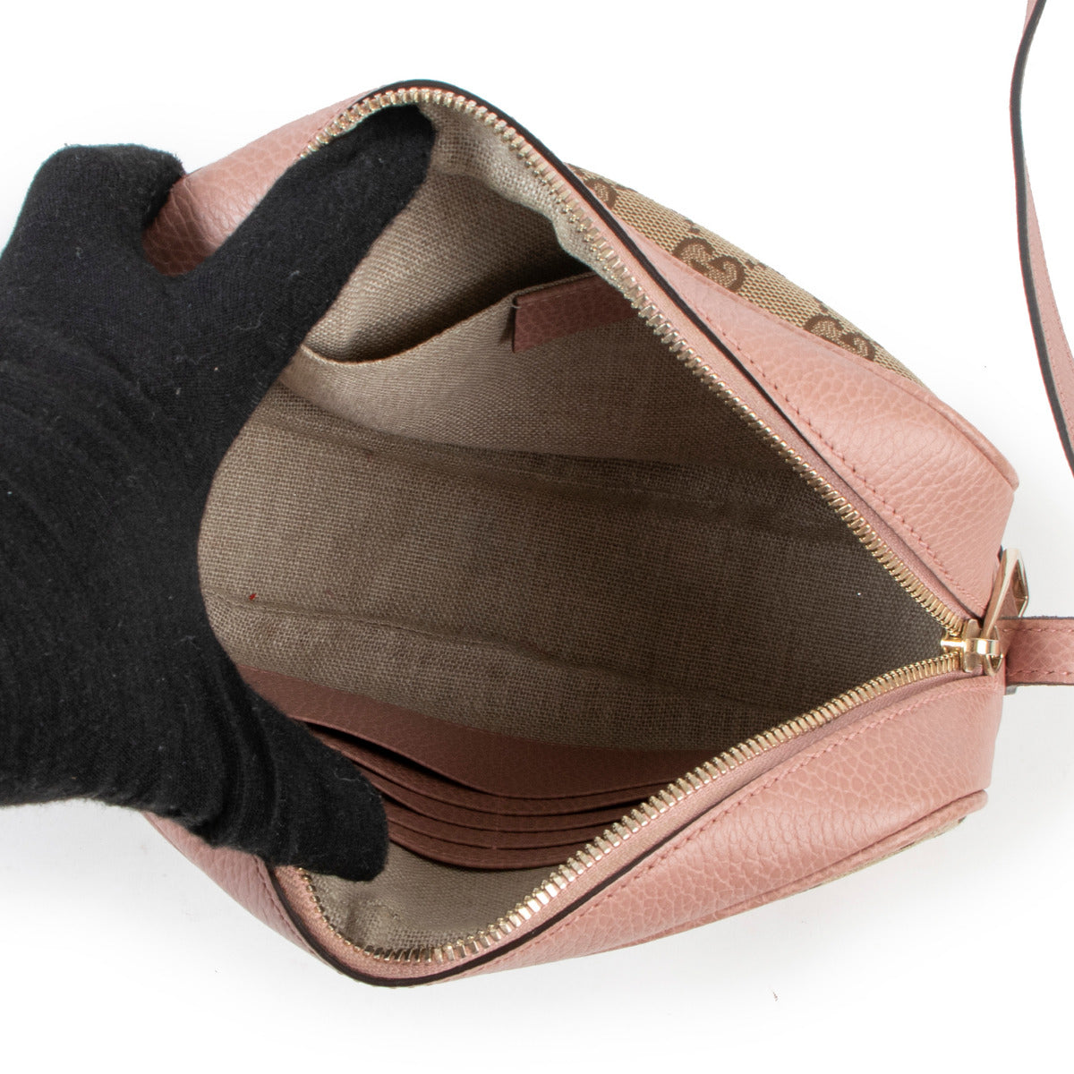 Gucci Pink Bree Monogram Crossbody Bag