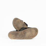 Authentic pre-loved Hermès Black Izmir Sandals - Size 44 on Labellov.com
