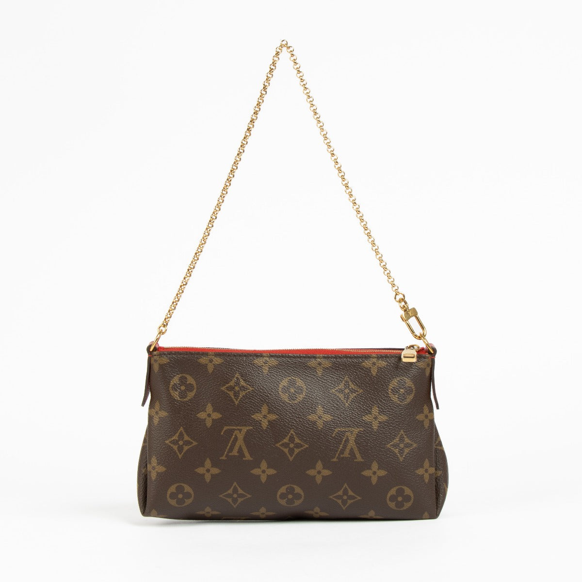 Authentic pre-loved Louis Vuitton Monogram/Cerise Pallas Crossbody Bag on Labellov.com