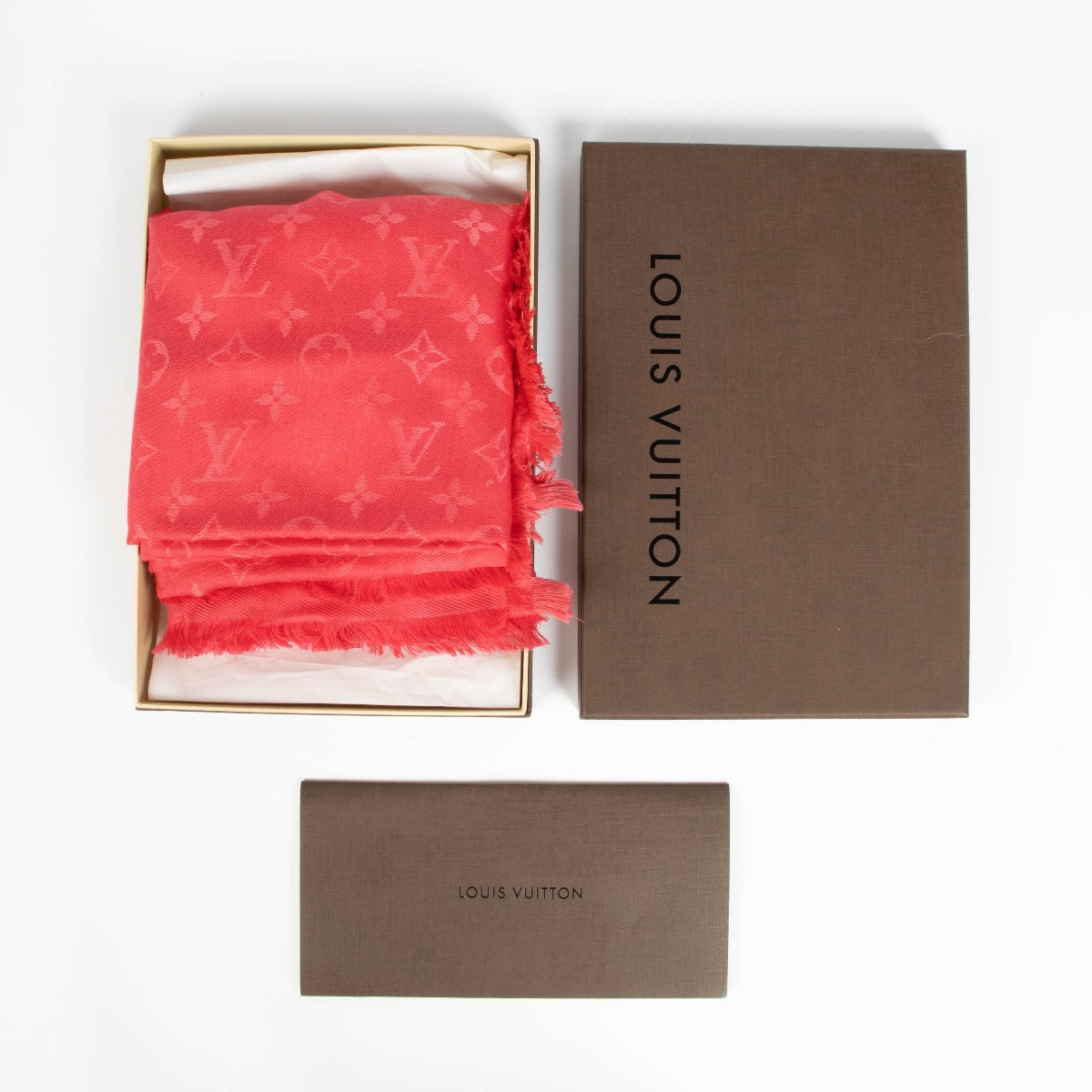Shop this 100% authentic Louis Vuitton Hot Pink Classic Shawl at Labellov.com