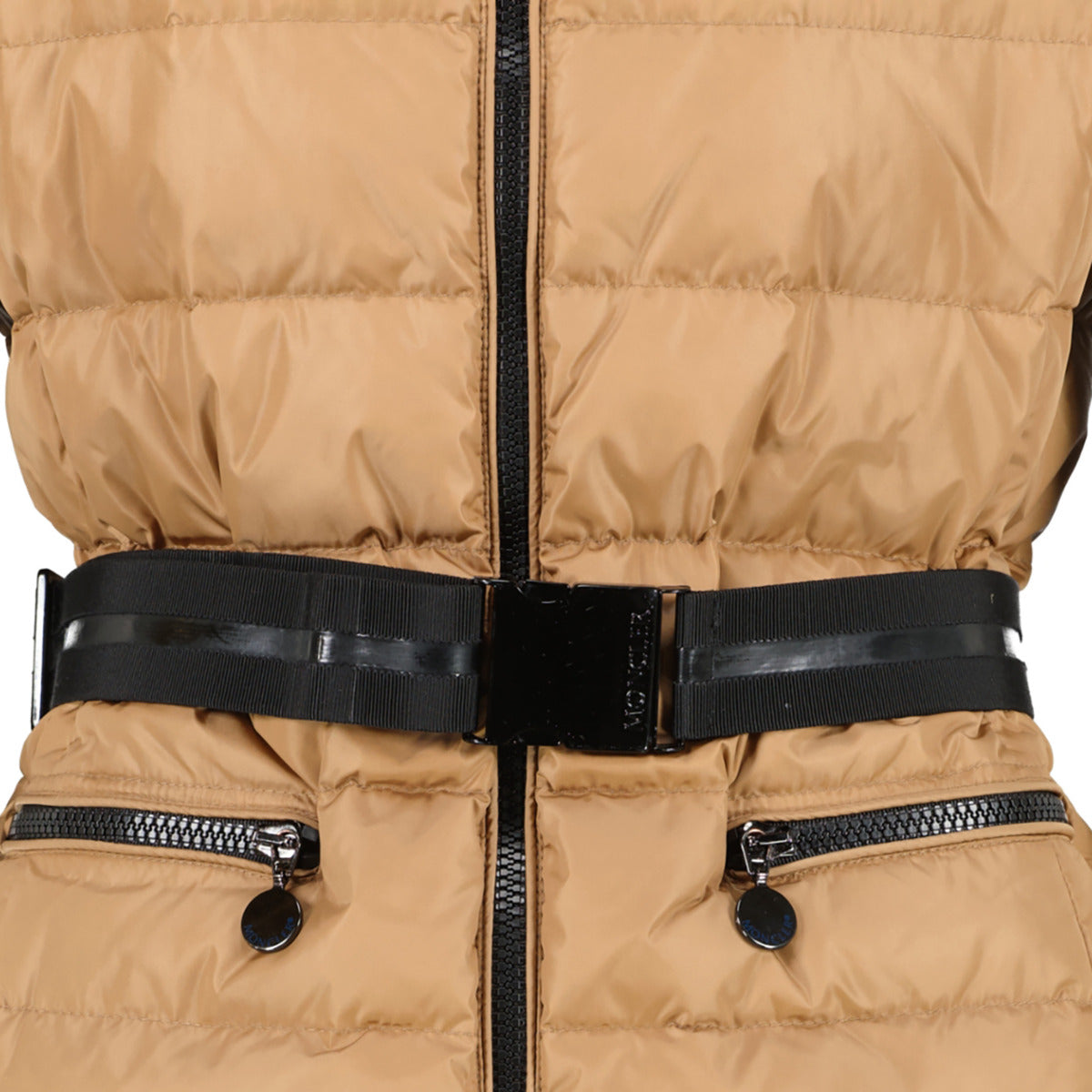 Moncler Gaelle Padded Camel Body Warmer Gilet - Size 2