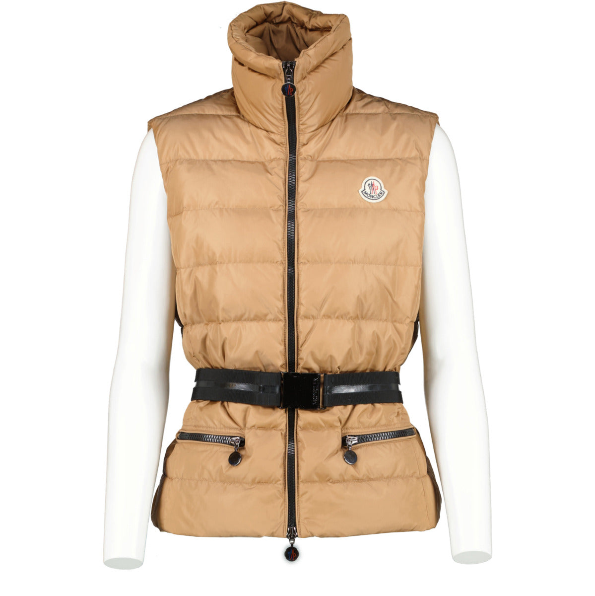 Moncler Gaelle Padded Camel Body Warmer Gilet - Size 2