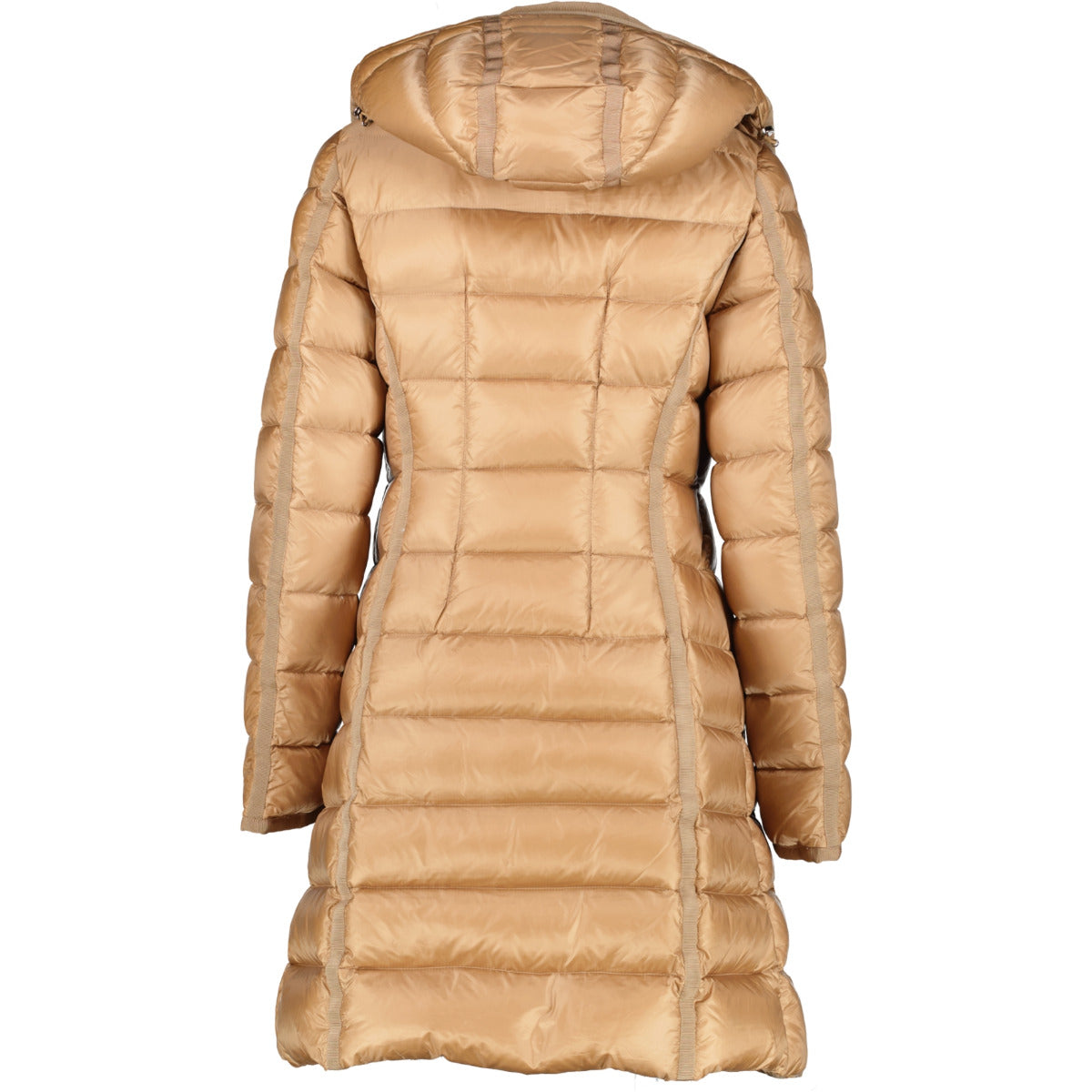 Moncler Camel Hermine Lange Jas - Maat 0