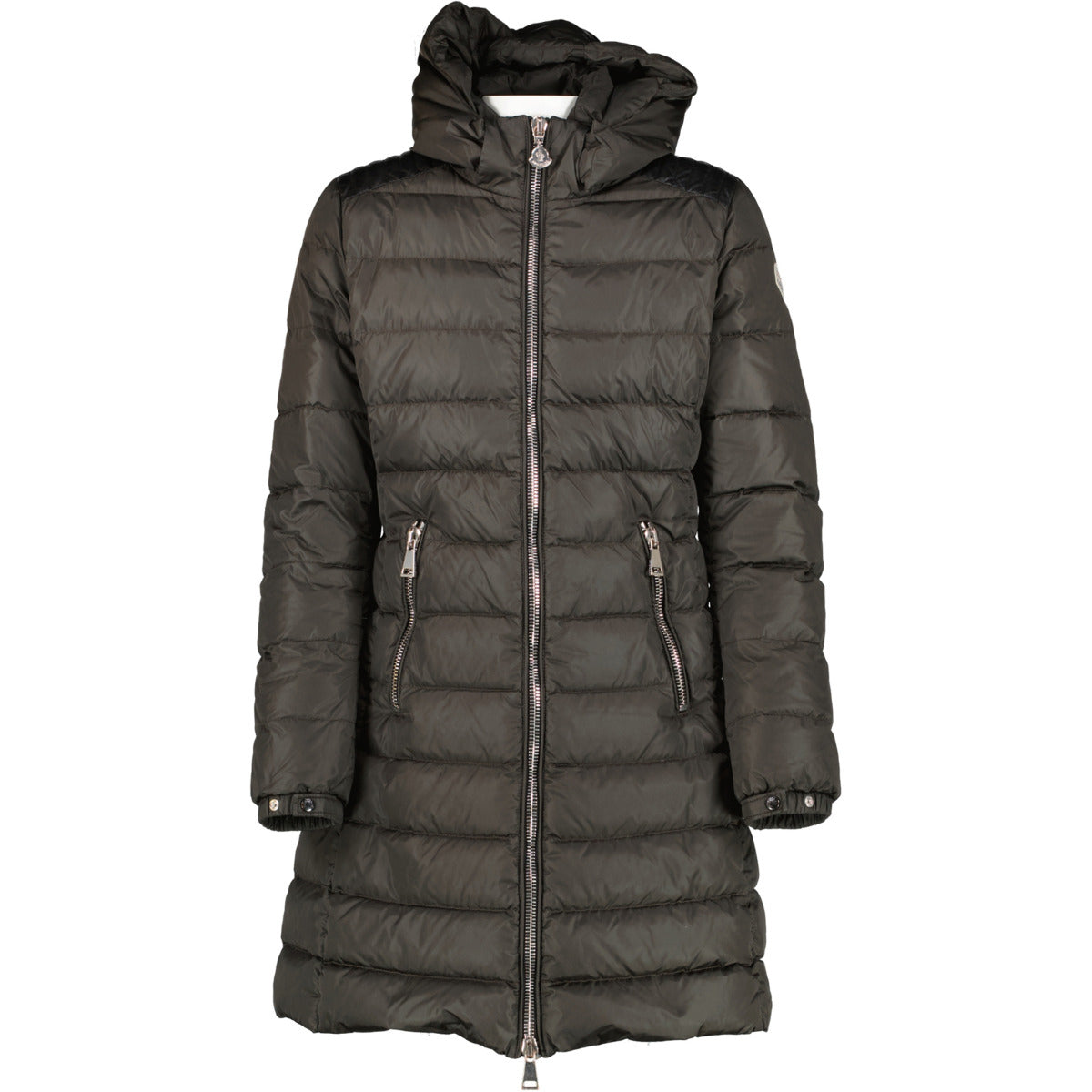 Moncler Khaki Grey Longline Jacket - size 1