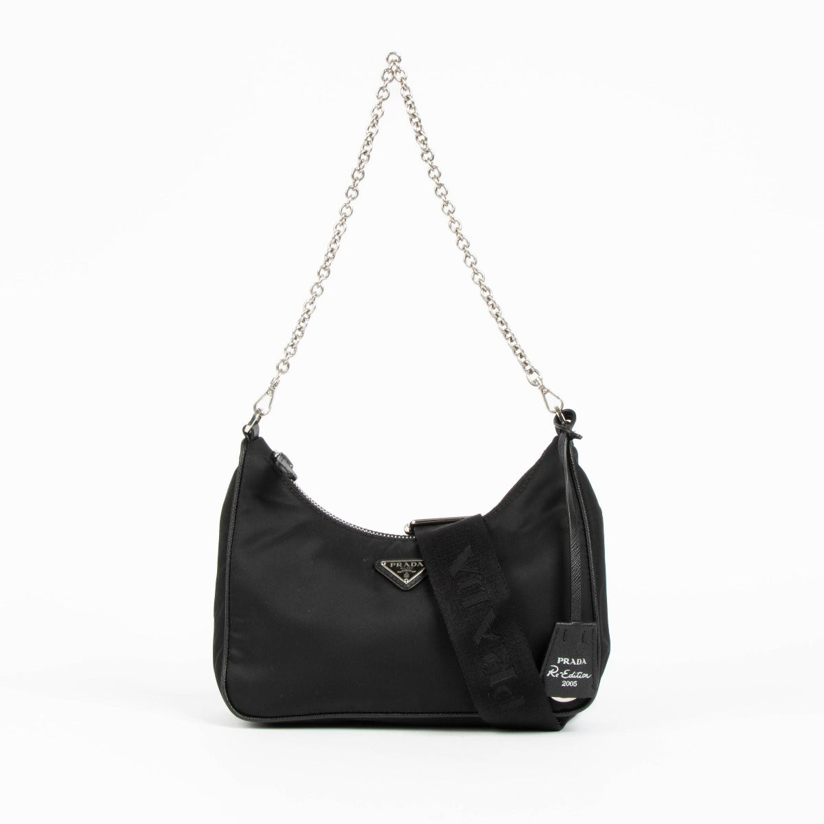 Shop this 100% authentic Prada Black Re-Nylon Re-Edition 2005 Bag at Labellov.com