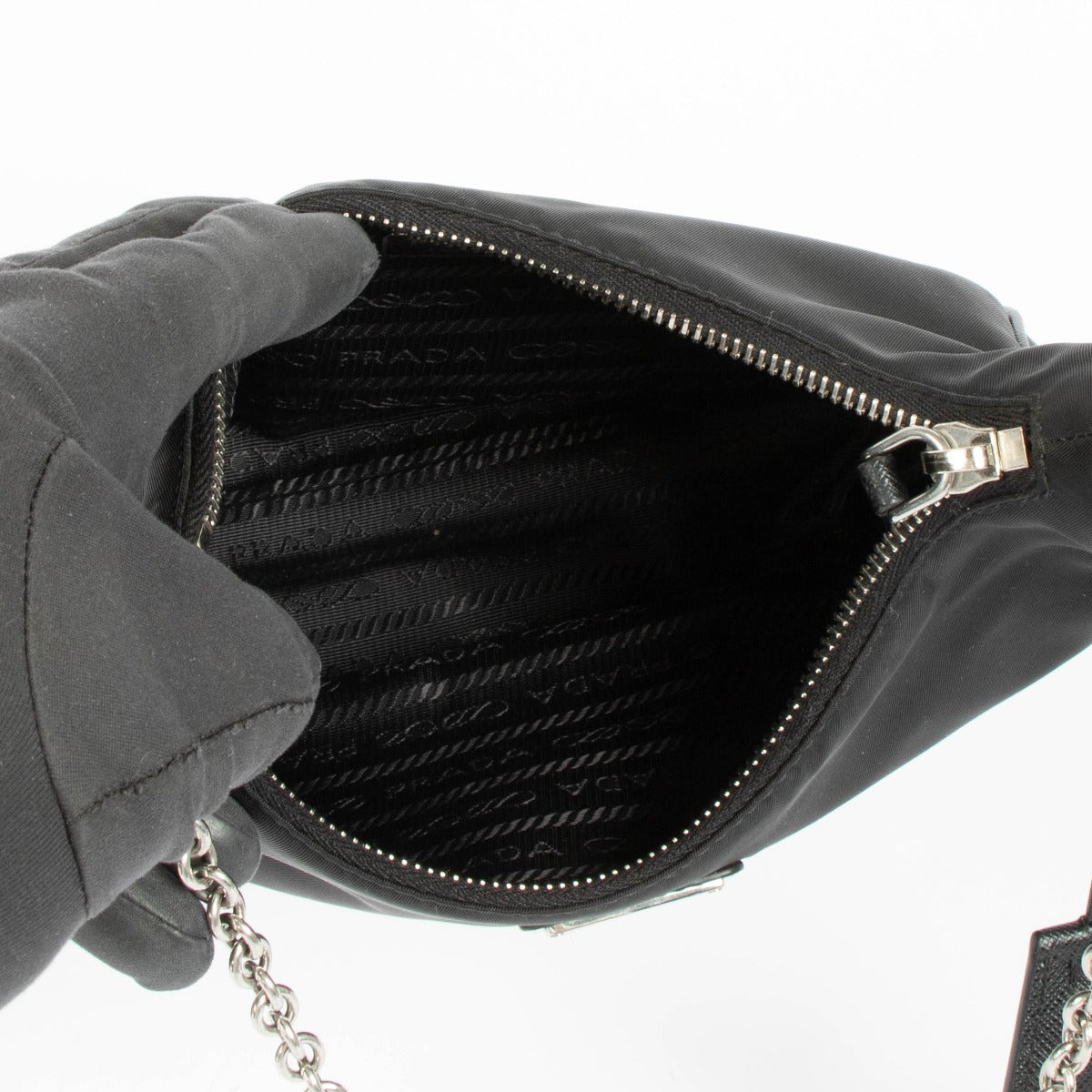 Shop this 100% authentic Prada Black Re-Nylon Re-Edition 2005 Bag at Labellov.com