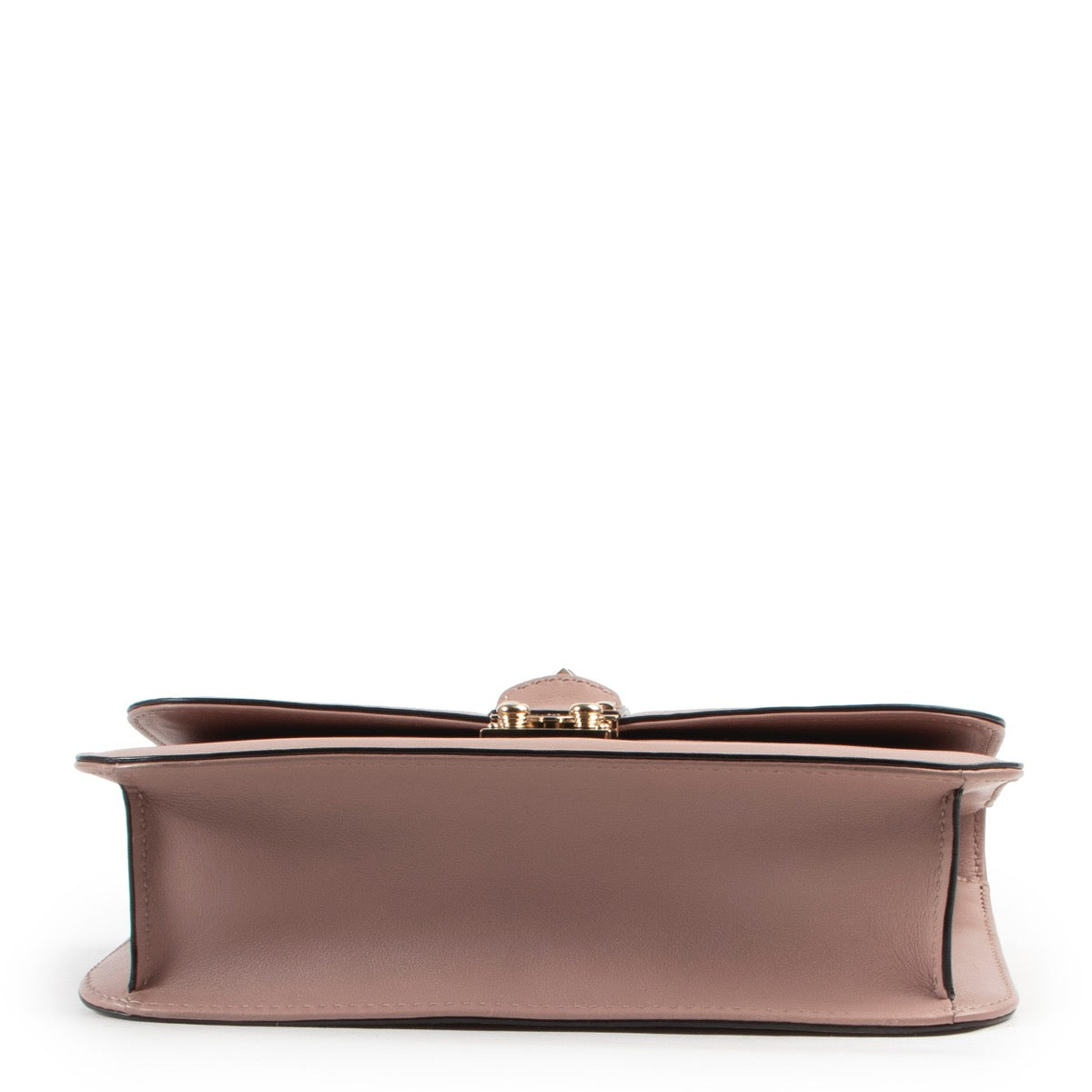 Sac bandoulière moyen Glam Lock Valentino Garavani rose poudré