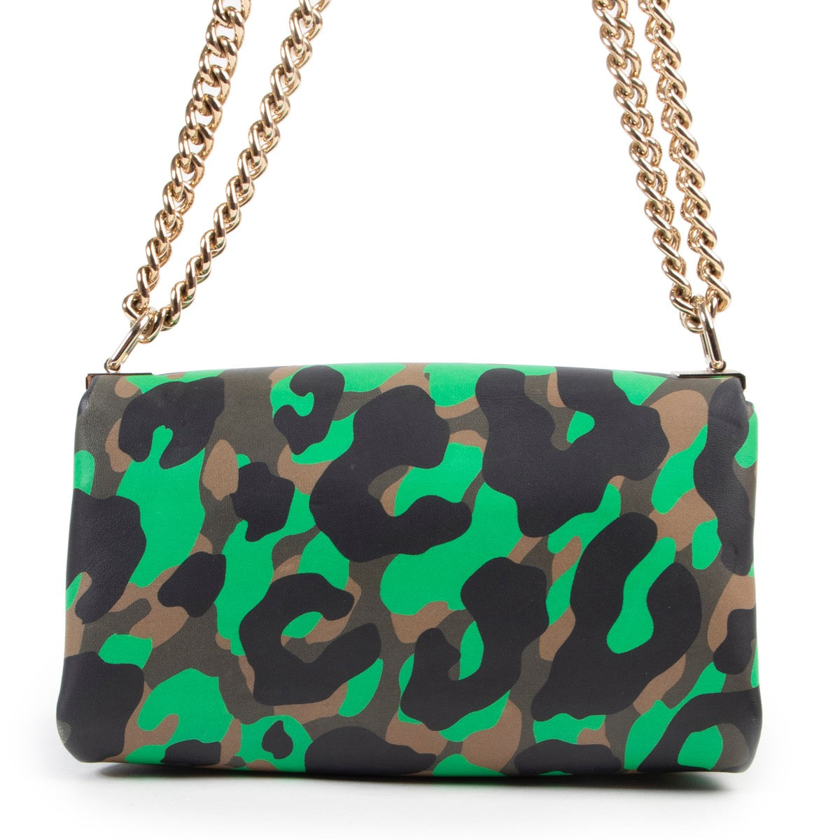 Winkel online authentieke Versace groene Camouflage Palazzo Empire Crossbody handtas voor de juiste prijs.