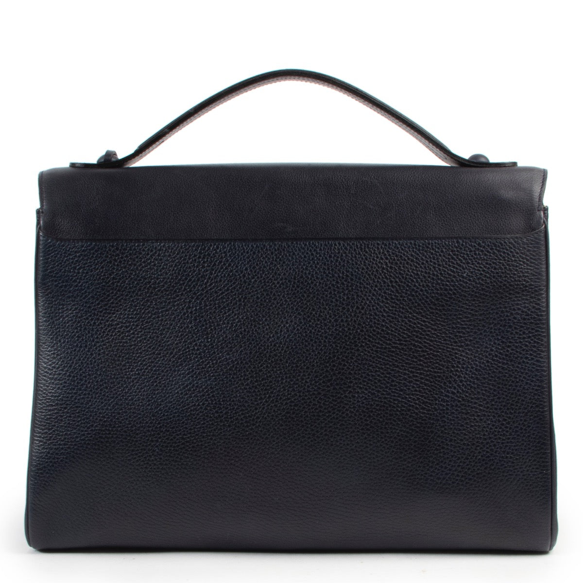 Achetez en ligne en toute sécurité une Delvaux Brillant authentique d'occasion en cuir bleu.