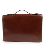 Achetez en ligne second main ce sac Delvaux en cuir brune.