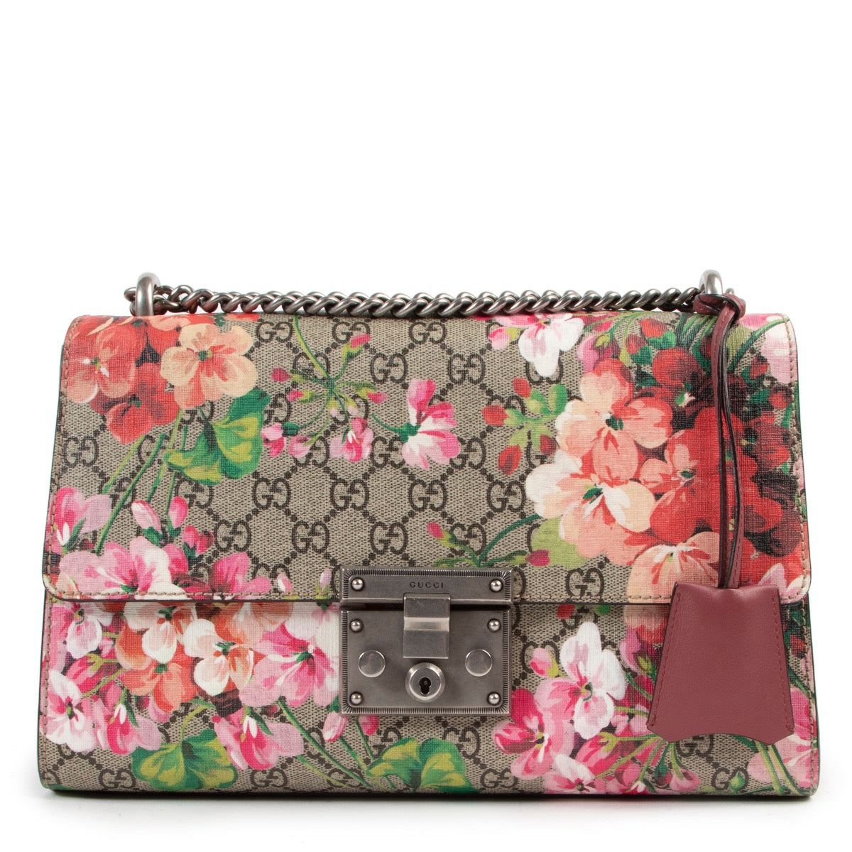 Shop safe online authentic Gucci Bloom Padlock Crossbody Bag at the right price.