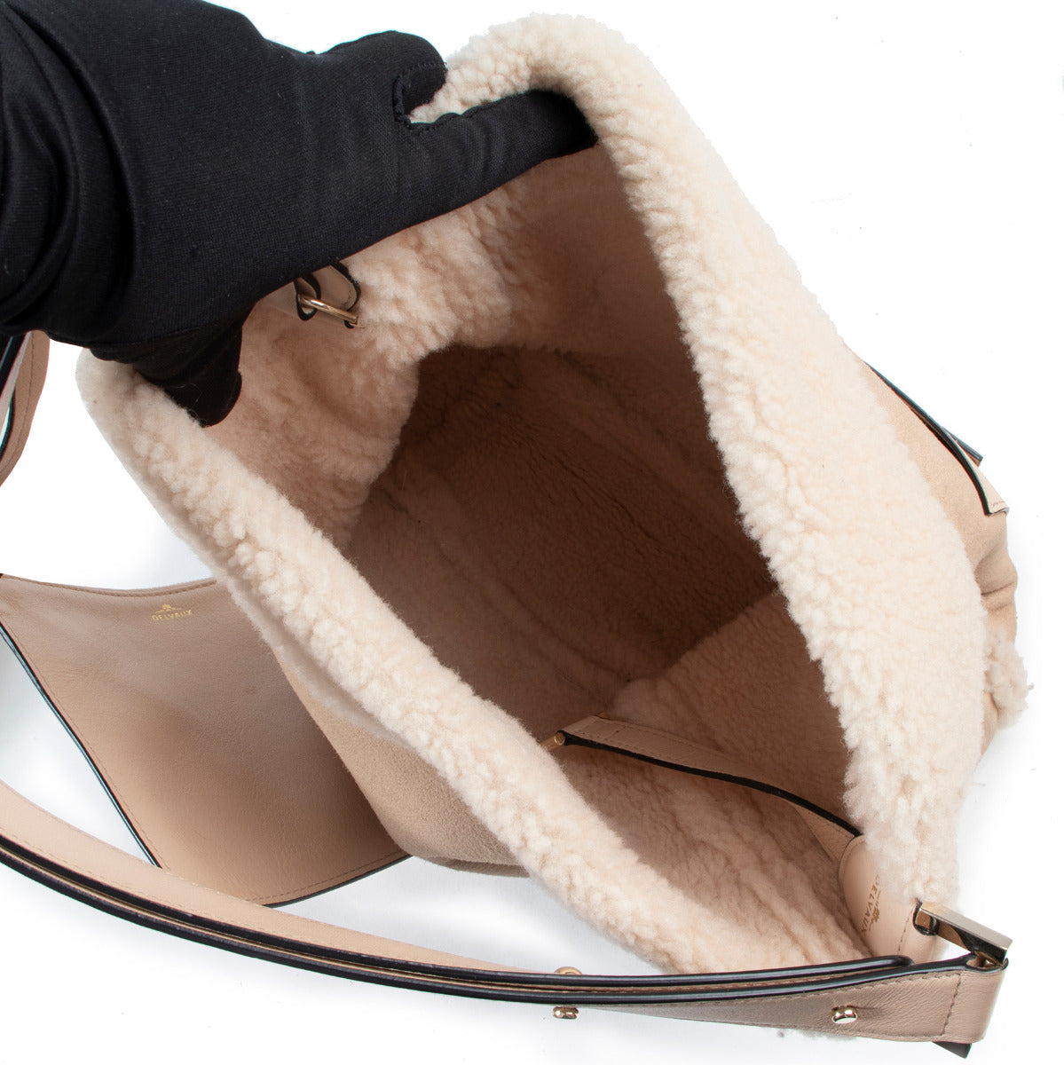 Delvaux Louise Hobo MM Mouton Retourné