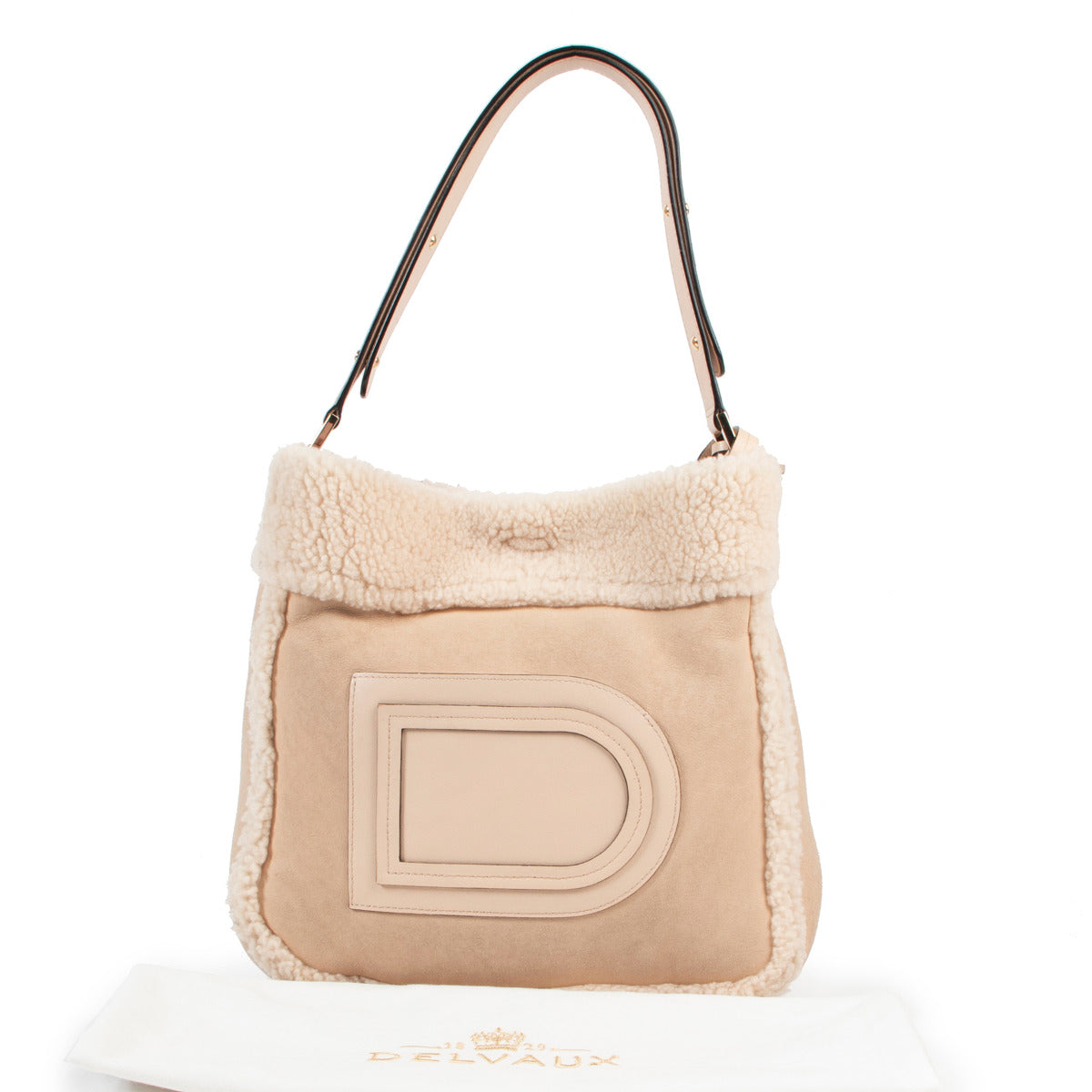 Delvaux Louise Hobo MM Mouton Retourné