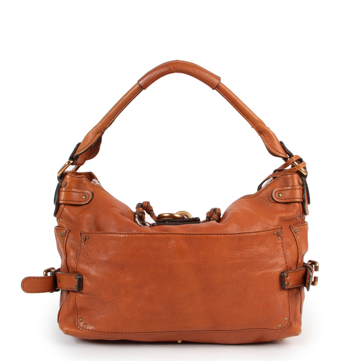 Achetez en ligne second main ce sac Chloé padlock en cuir brune chez Labellov.com.