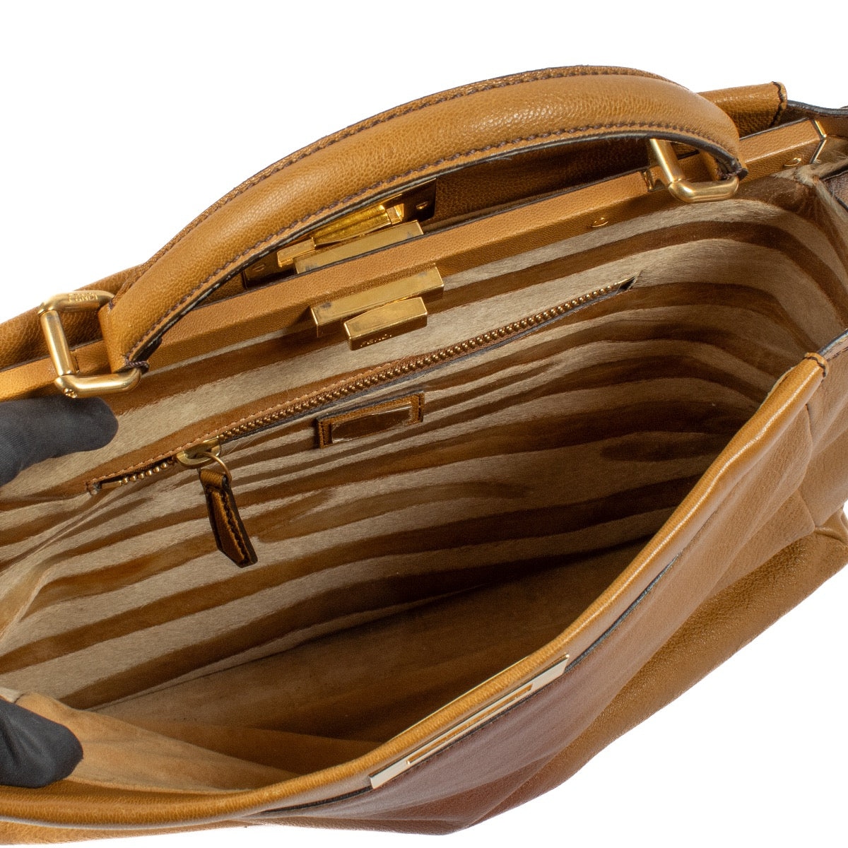 Shop 100% authentic secondhand Fendi Brown Peekaboo Large Top Handle Bag on Labellov.com