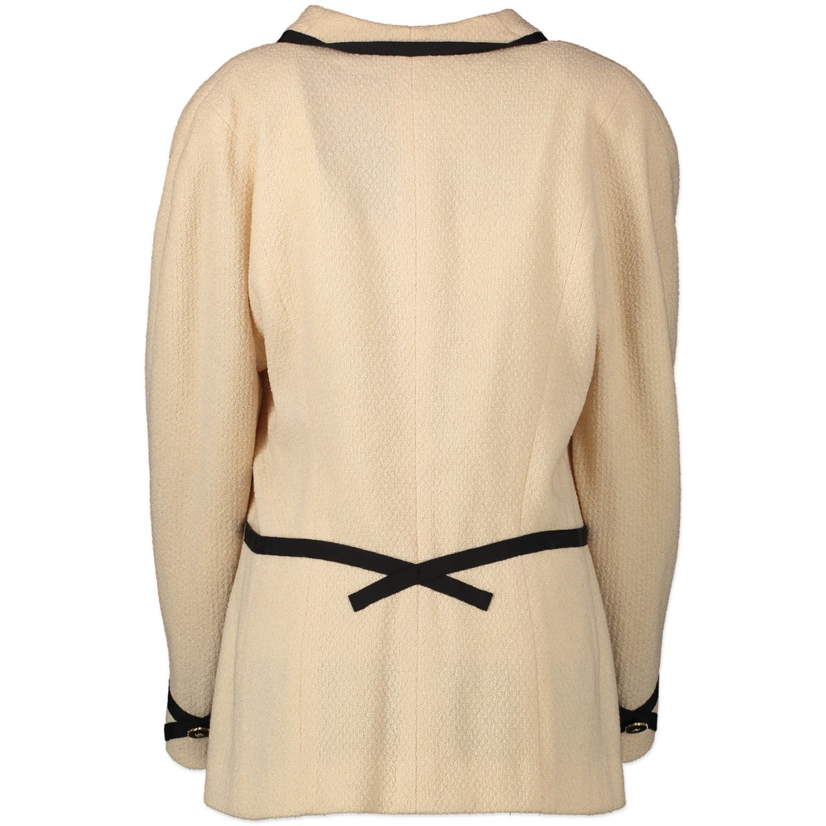 Veilig online kopen van een Chanel Beige Tweed Jacket in maat 44.