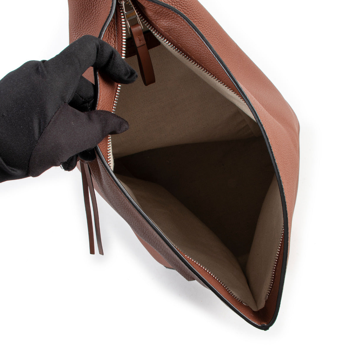 Loewe Anton Brown Pebbled Leather Backpack