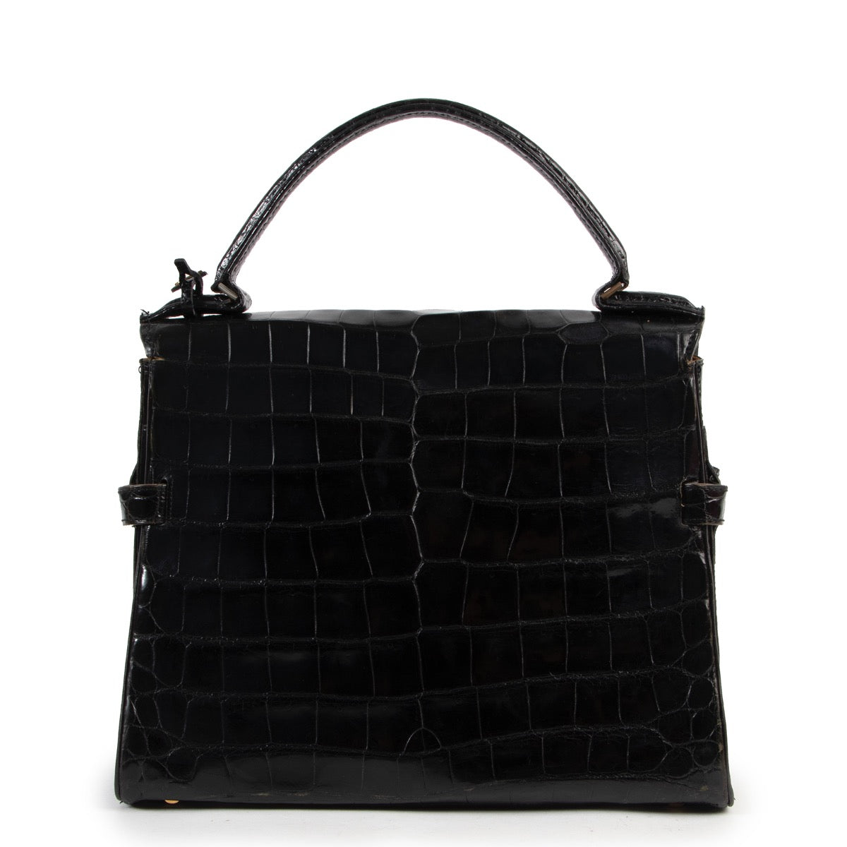 Achetez en ligne second main un sac authentique Delvaux Tempête en cuir noir.