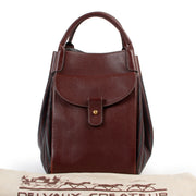 Delvaux burgundy shoulder bag, Delvaux shoulder bag, Delvaux top handle, Delvaux bag, Preloved Delvaux bag, Delvaux bag in good condition.