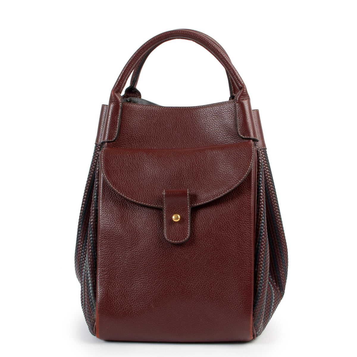 Delvaux burgundy shoulder bag, Delvaux shoulder bag, Delvaux top handle, Delvaux bag, Preloved Delvaux bag, Delvaux bag in good condition.