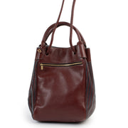 Delvaux burgundy shoulder bag, Delvaux shoulder bag, Delvaux top handle, Delvaux bag, Preloved Delvaux bag, Delvaux bag in good condition.