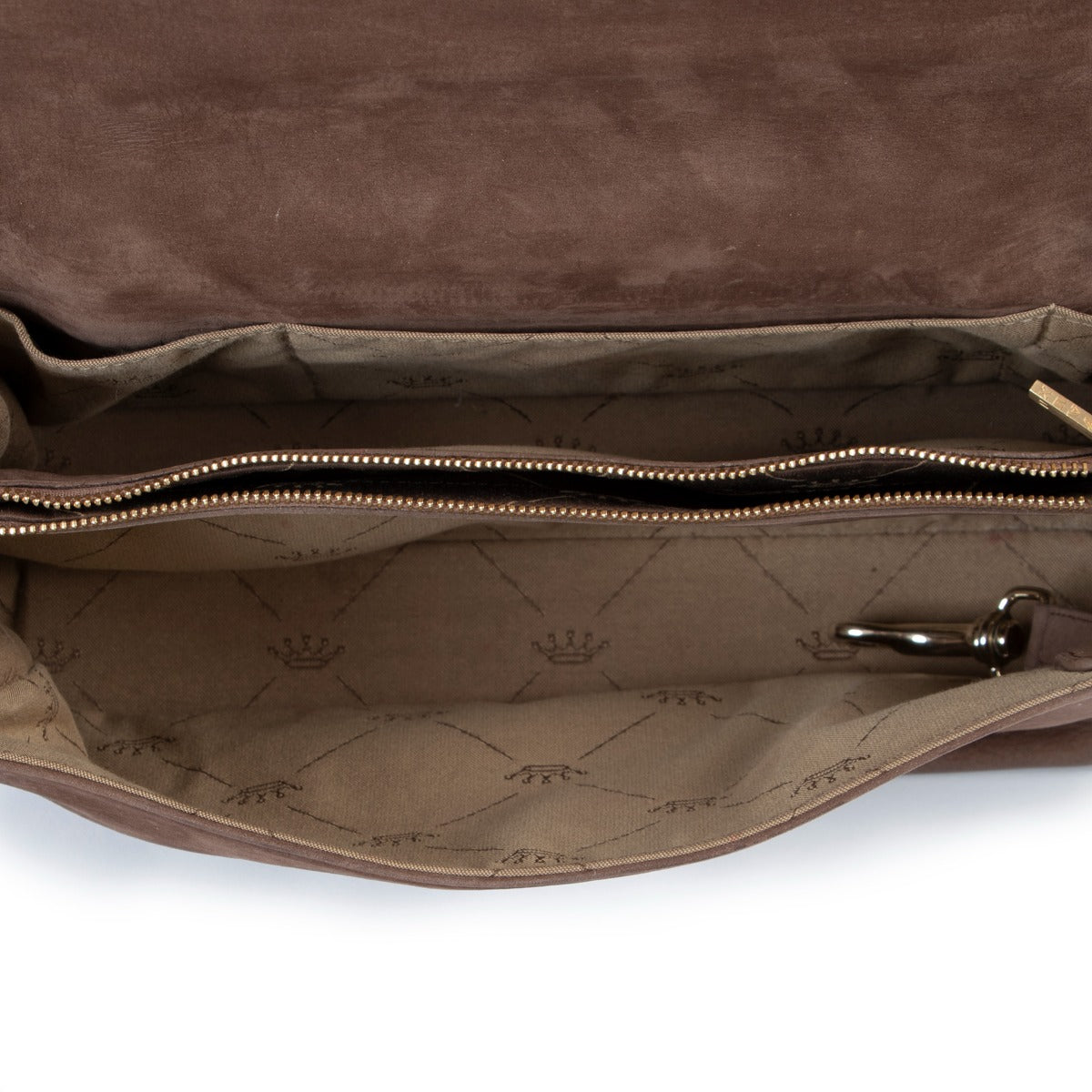 Shop authentic second hand vintage designer Delvaux Colette Taupe Nubuck Shoulder Bag at Labellov