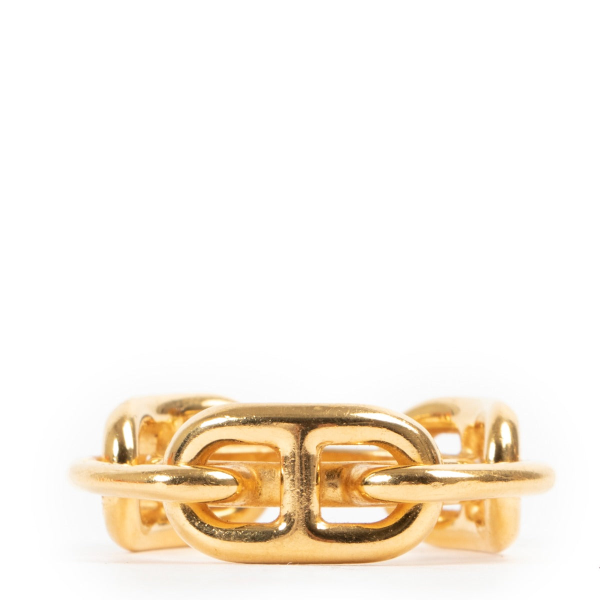 Hermès scarf ring, Gold Hermès gold scarf ring, Gold scarf ring, Scarf ring, Preloved scarf ring.