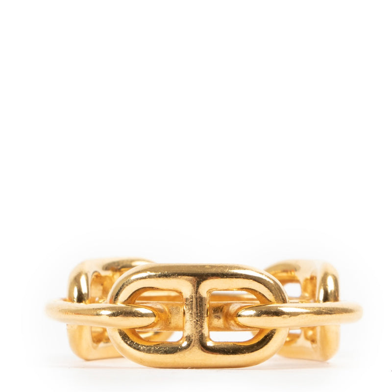 Hermès scarf ring, Gold Hermès gold scarf ring, Gold scarf ring, Scarf ring, Preloved scarf ring.