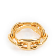 Hermès scarf ring, Gold Hermès gold scarf ring, Gold scarf ring, Scarf ring, Preloved scarf ring.