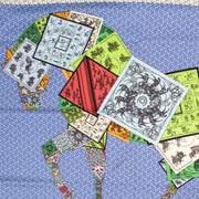 Hermès scarf, Multicolor Hermès scarf, Hermès scarf, A Cheval Sur Mon Carré Hermès scarf, Hermès scarf in good condition, Multicolor scarf. Preloved Hermès scarf.