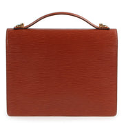 Veilig online kopen van Louis Vuitton Cognac epi leer Monceau handtas