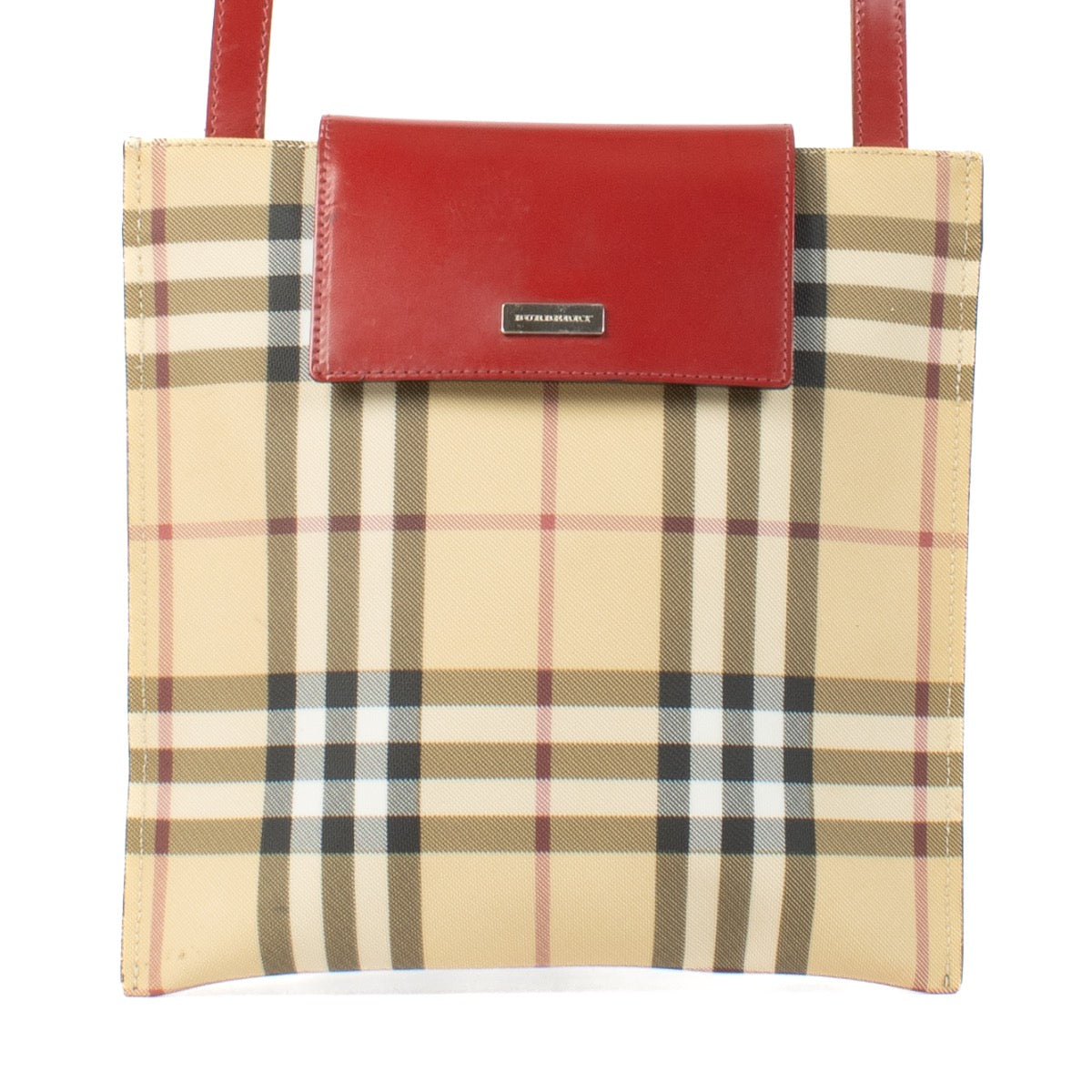 Shop safe online at Labellov in Antwerp, Brussels and Knokke this 100% authentic second hand Burberry Check Crossbody Bag
