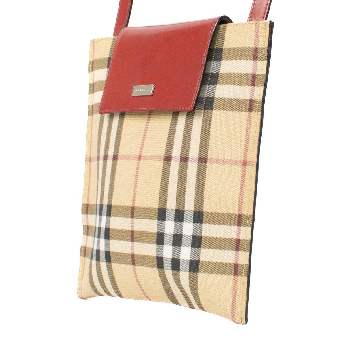 Shop safe online at Labellov in Antwerp, Brussels and Knokke this 100% authentic second hand Burberry Check Crossbody Bag