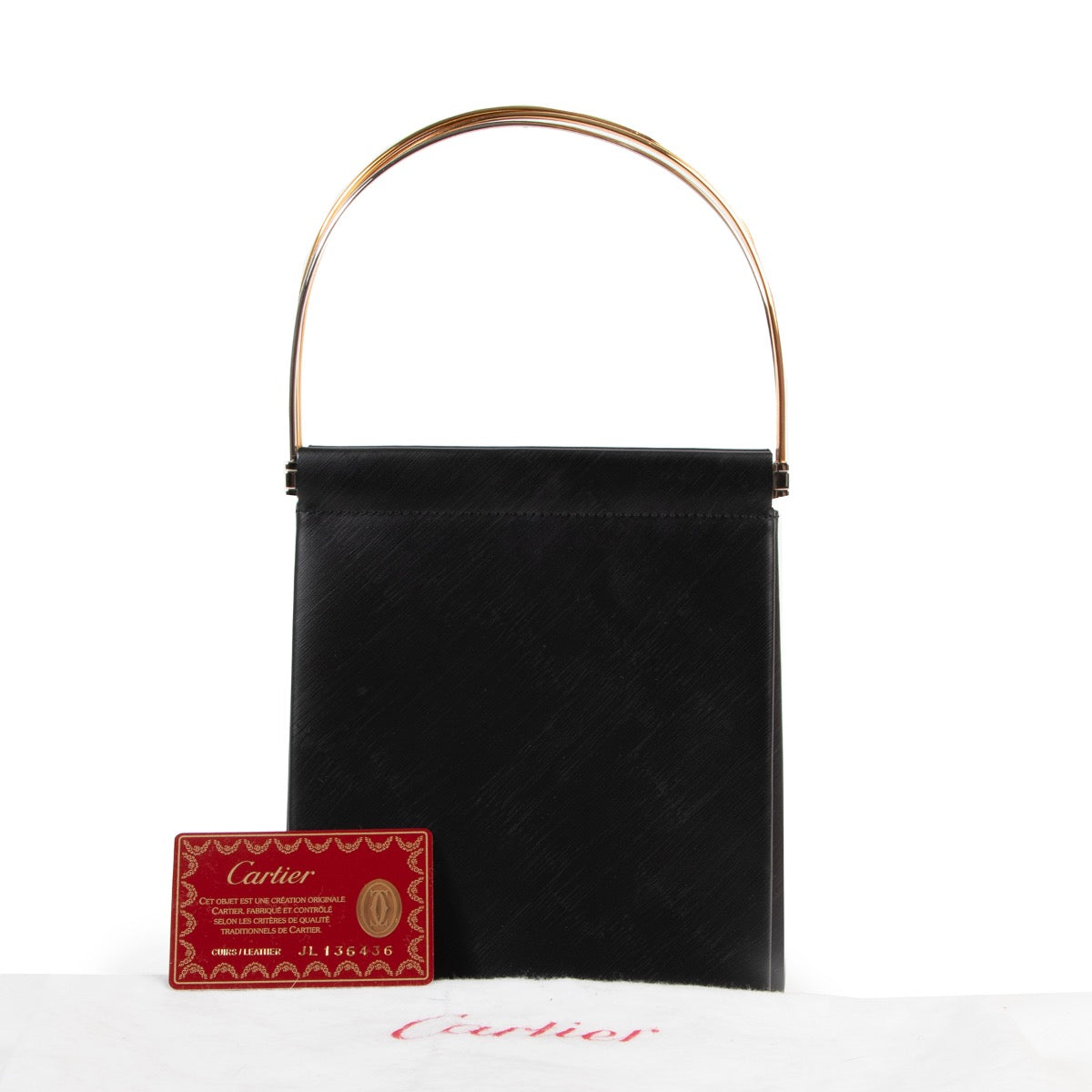 Veilig online kopen van authentieke Cartier zwarte Trinity handtas aan de juiste prijs.